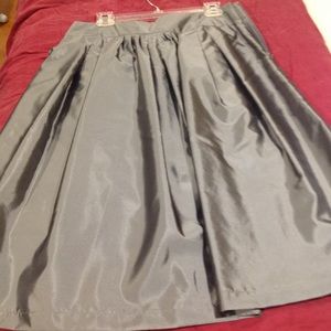 Grey taffeta skirt